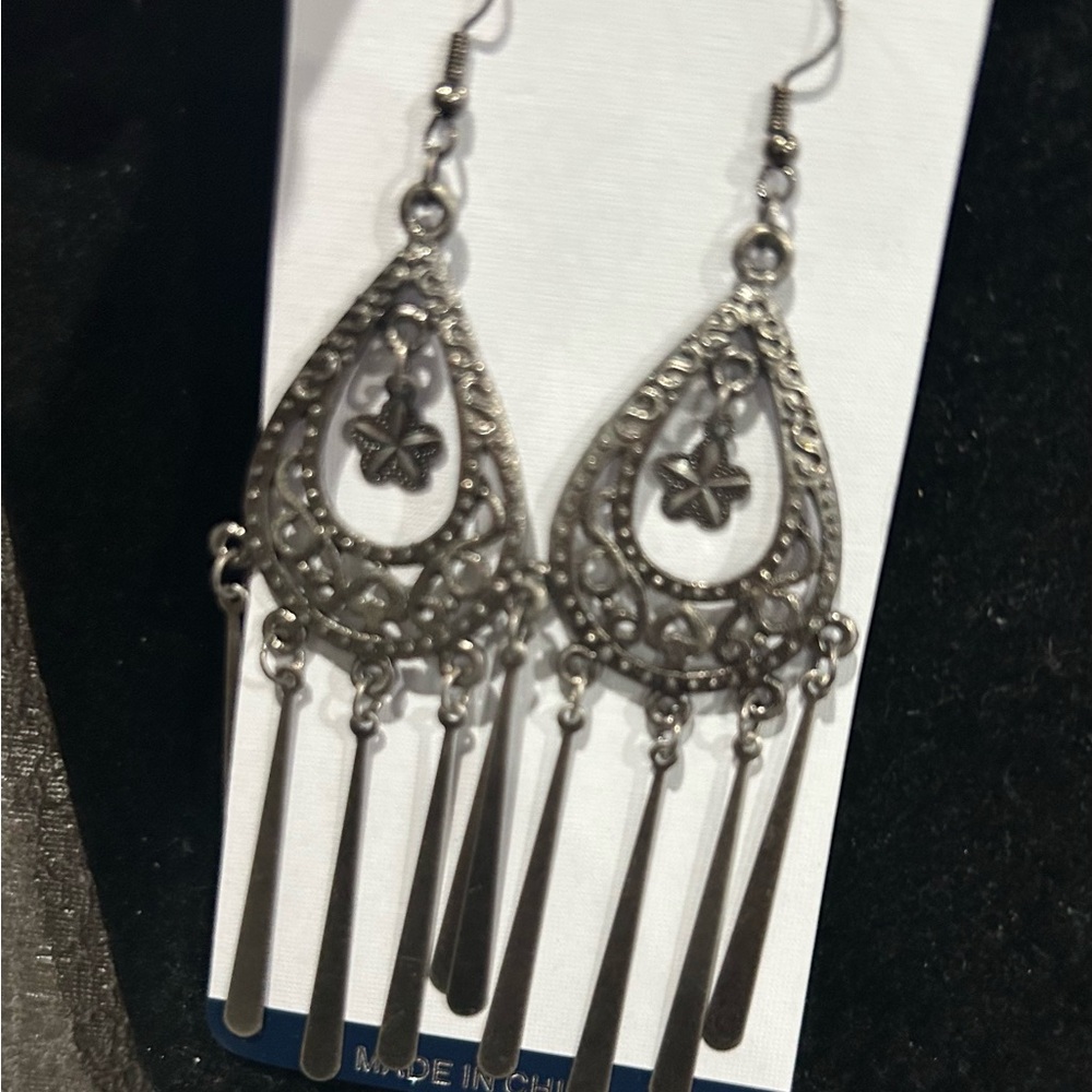 Elegant Silver Dangle Earrings